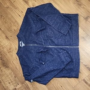 Emelia ruffle zip up sweatshirt